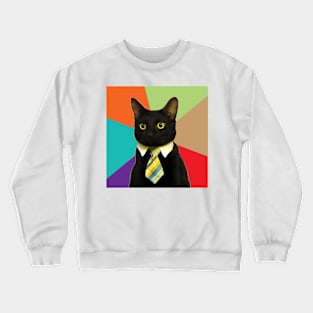 Business Cat Crewneck Sweatshirt